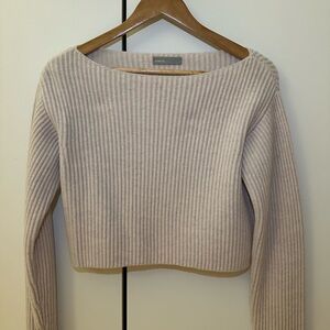 Vince Lilac Ribbed Knit Sweater